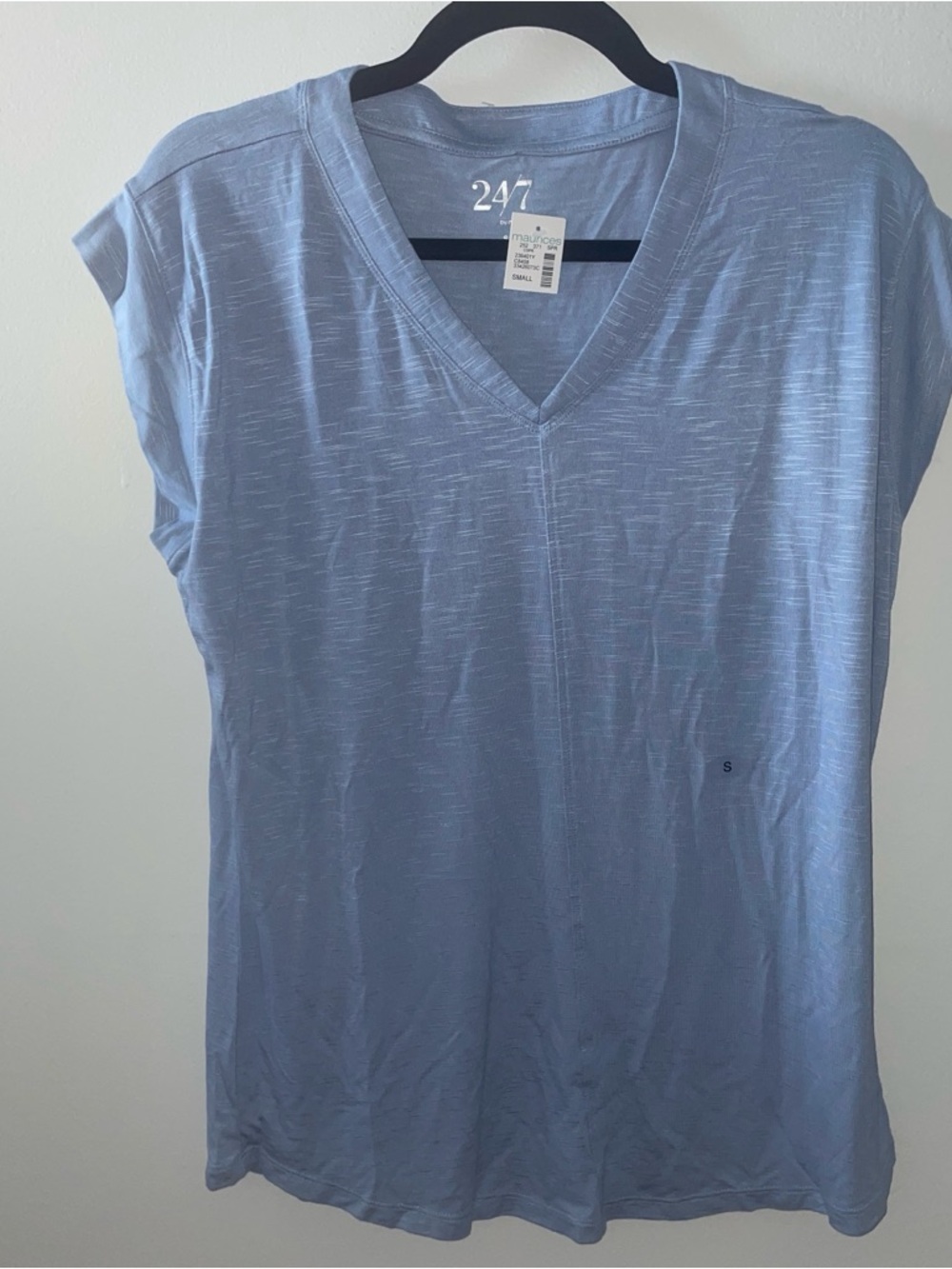 Maurices Light Blue V-Neck Tank Top - Picture 2 of 6
